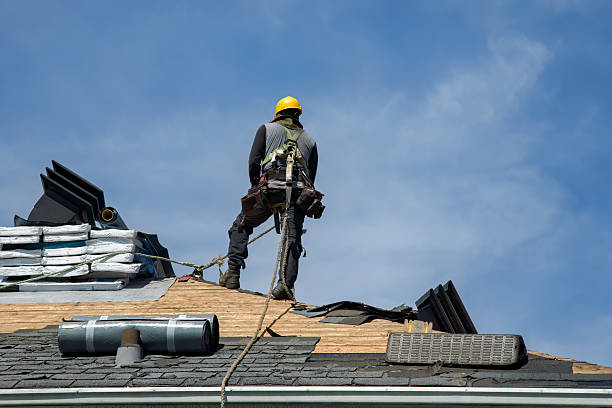 Professional Roof Replacement technician working in Yreka, CA
